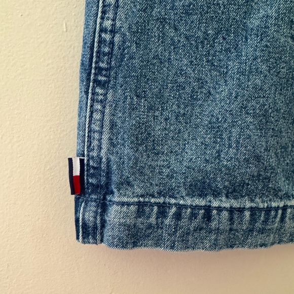 Tommy Jeans (8) mini denim blue jeans skirt - Picture 3 of 4